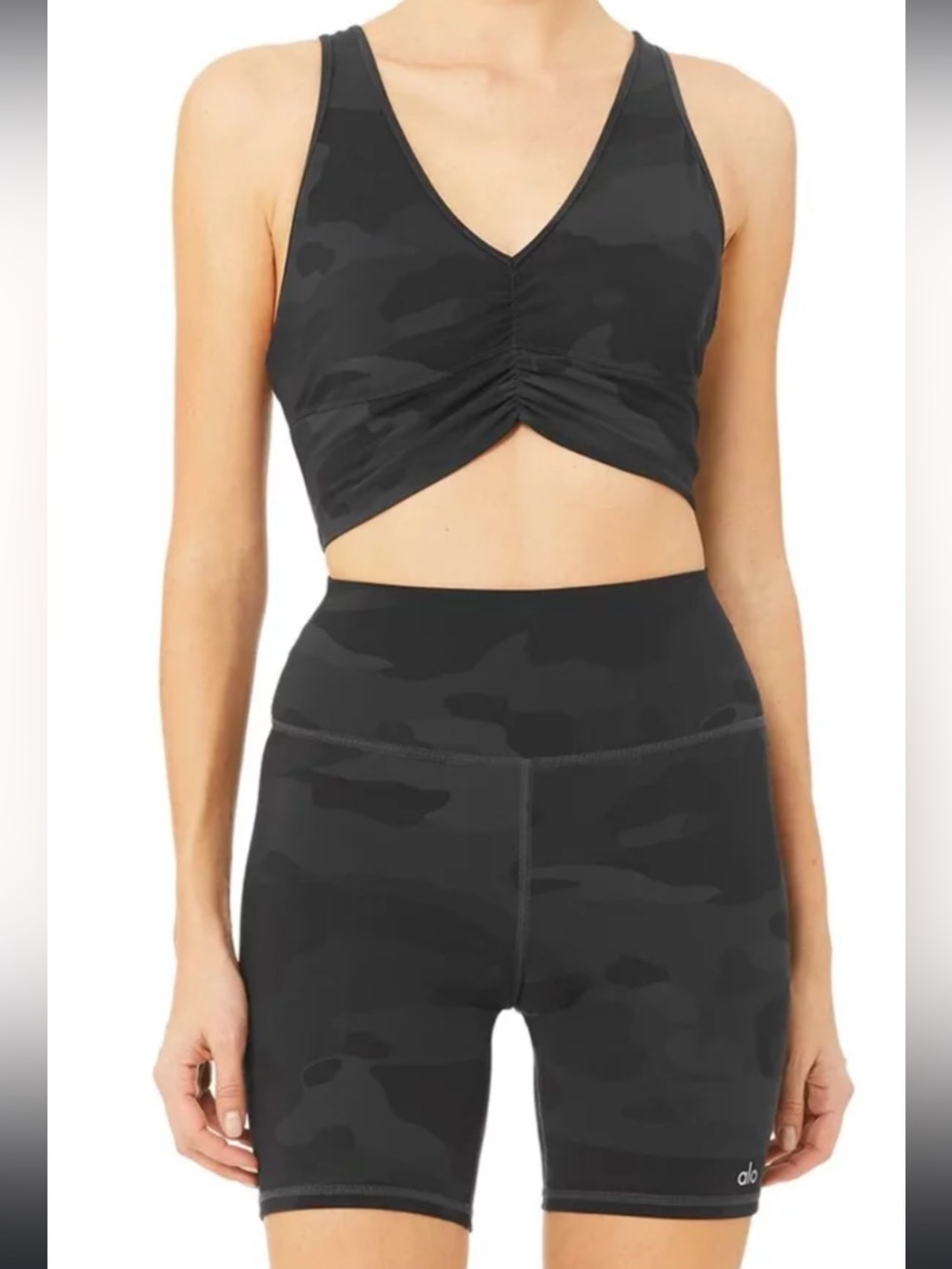 ALO Yoga Black Camo Set